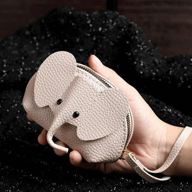 Buddha Stones Cartera de mano de piel sintética con diseño de elefante de la suerte. - image 2