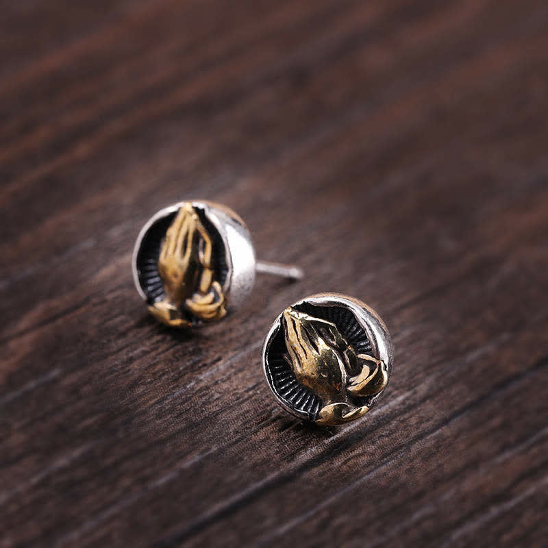 Pendientes de plata de ley 925 Namaste Igualdad