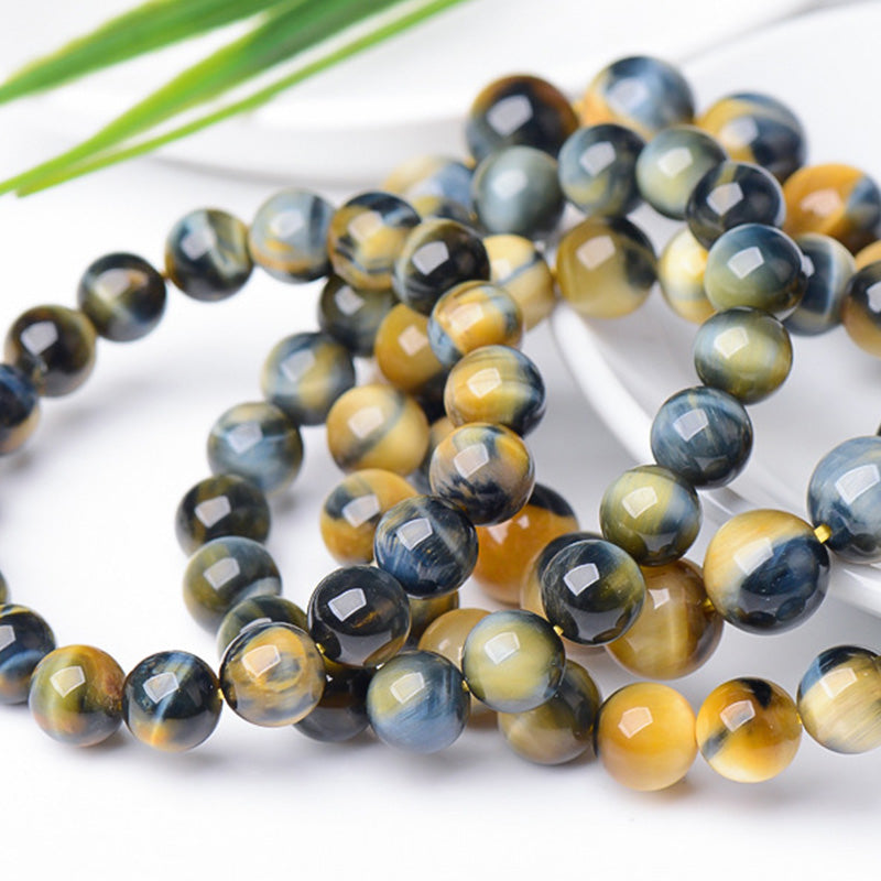 Pulsera de fuerza y valor con protección de ojo de tigre de Buddha Stones