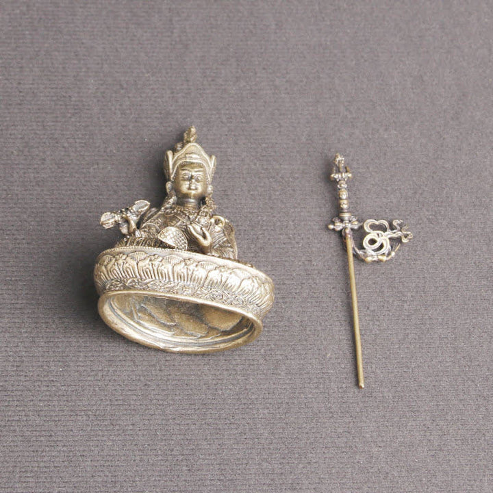 Figura de Buda Padmasambhava, estatua de cobre de serenidad, decoración del templo - image 8