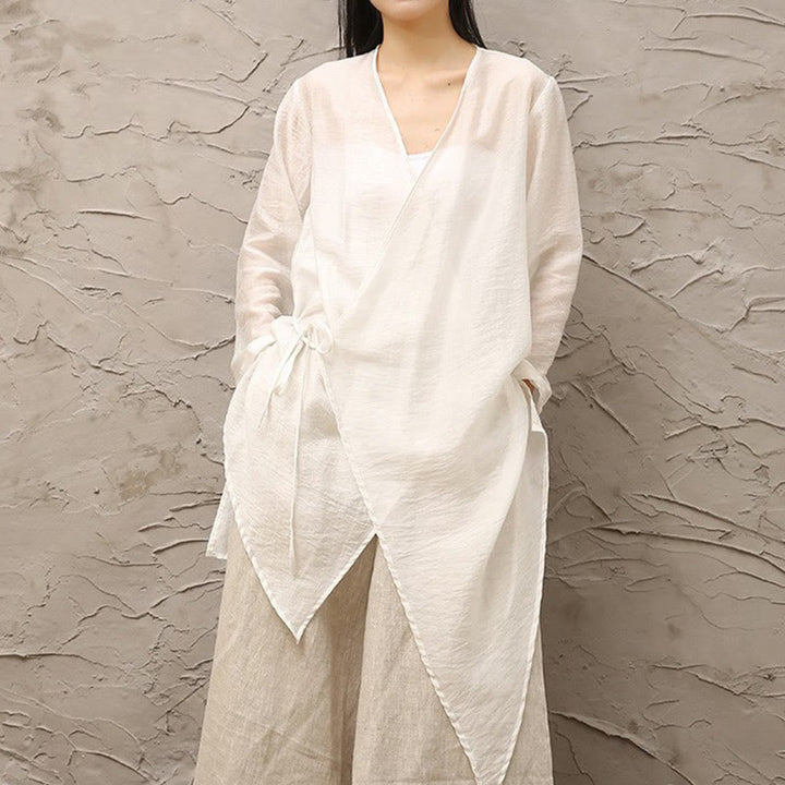 Buddha Stones Blanco Simple Patrón Beige Meditación Espiritual Zen Práctica Ropa de Yoga Ropa de Mujer