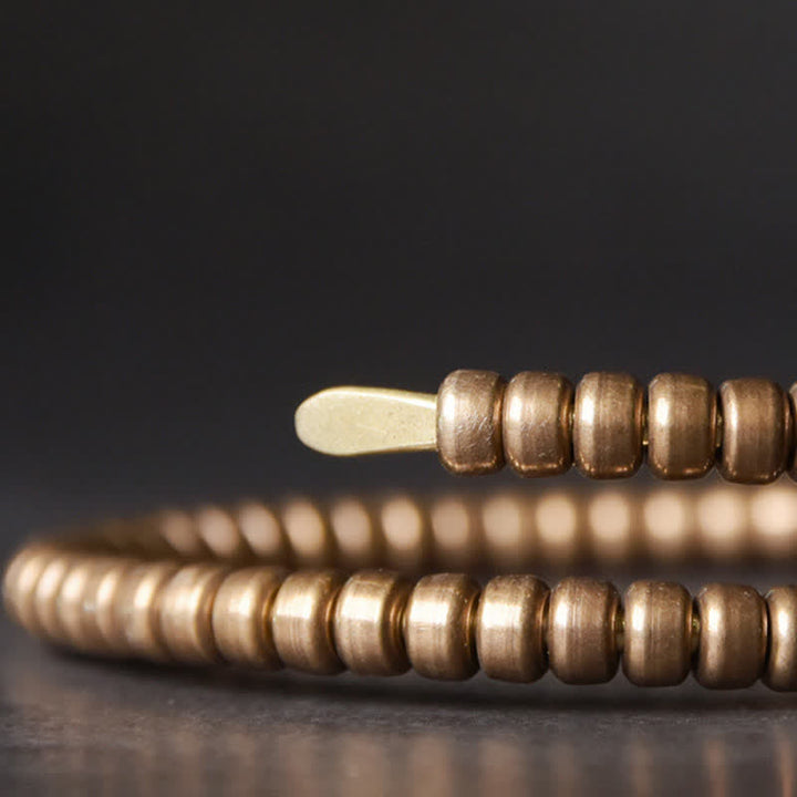 Pulsera ajustable con equilibrio de cobre y diseño vintage de Buddha Stones - image 8