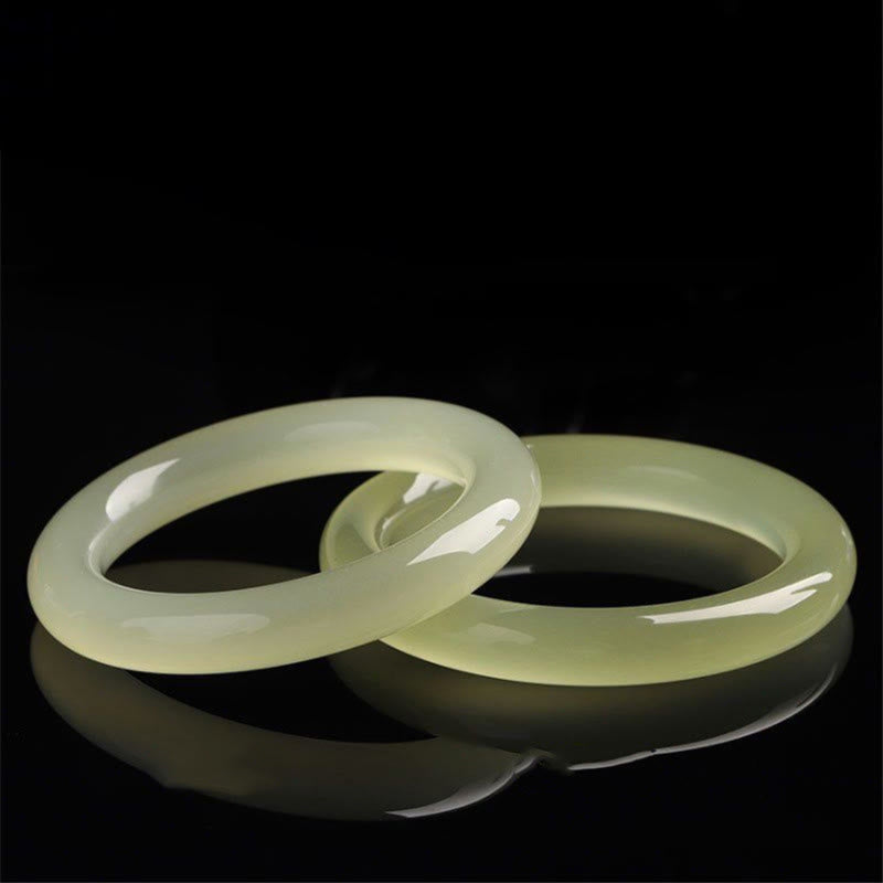 Buddha Stones, brazalete de abundancia de Jade Natural de Afganistán - image 1