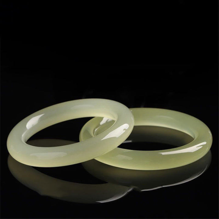 Buddha Stones, brazalete de abundancia de Jade Natural de Afganistán - image 1
