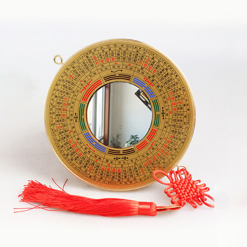 Mapa Feng Shui Bagua Moneda de cobre Equilibrio anudado chino Mapa de energía