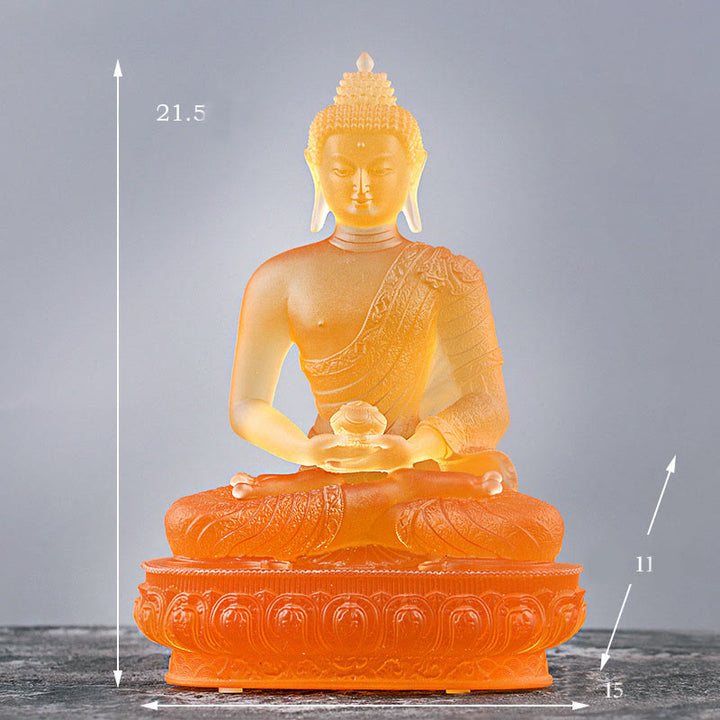 Buddha Stones, estatuilla hecha a mano de Buda, pieza de arte de Liuli, estatua de serenidad, decoración para el hogar - image 12