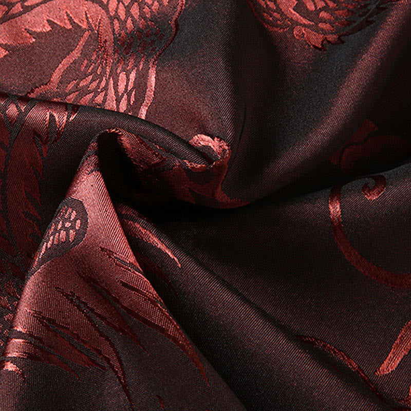 Traje Tang de Buddha Stones Hombres Hanfu Dragón Chino Ropa Tradicional Camisa de Kung Fu Uniforme Abrigo de Manga Larga Tops y Pantalones Ropa Conjunto para Hombres - image 5