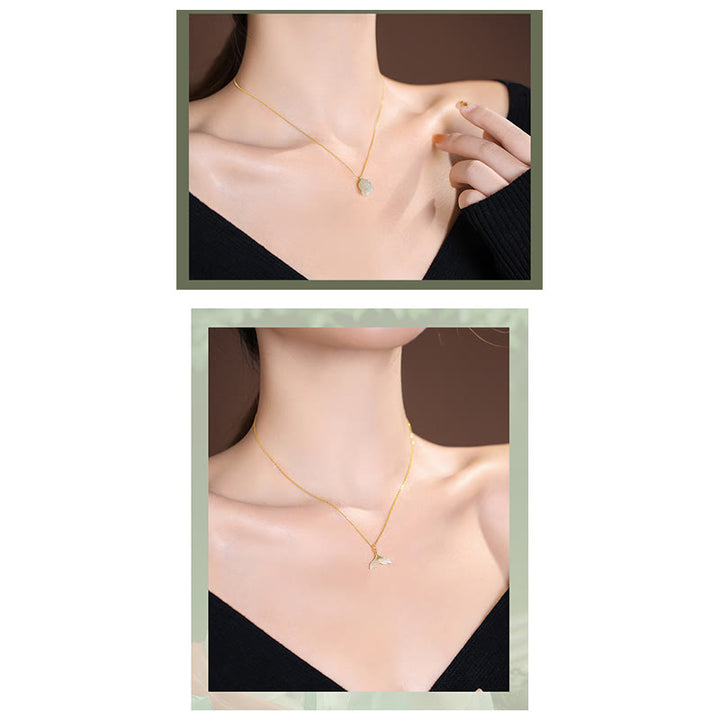 Plata de Ley 925 Natural Hetian Jade cian Jade suerte riendo Buda mariposa collar colgante - image 27