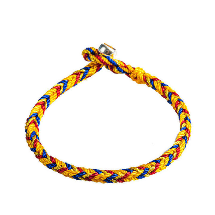 Buddha Stones;Que estés sano y salvo todo el año; Pulsera Suerte Multicolor