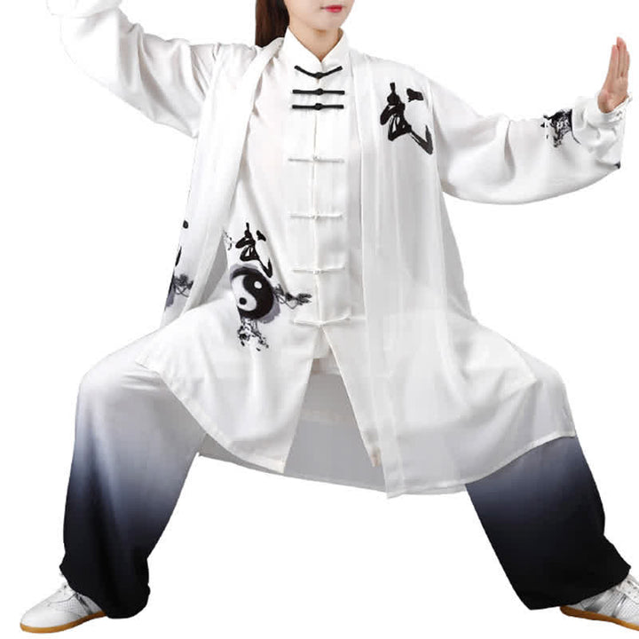 Conjunto de 3 piezas de Buddha Stones con diseño de árbol Yin Yang, Tai Chi, práctica espiritual zen, meditación y oración, uniforme unisex.