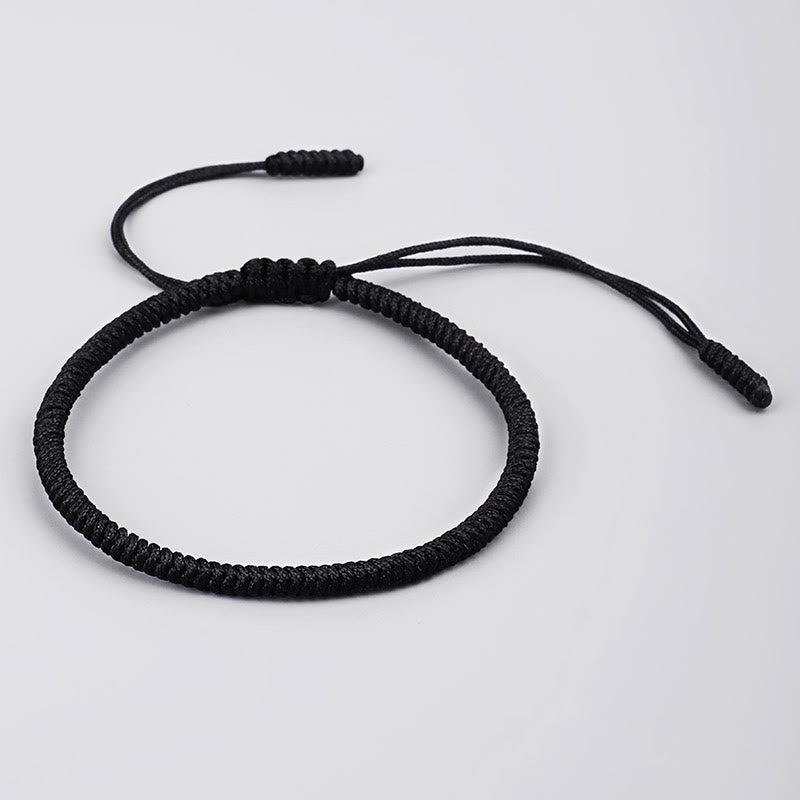 Pulsera de fuerza de amuleto hecho a mano con nudo King Kong tibetano de Buddha Stones 3 uds