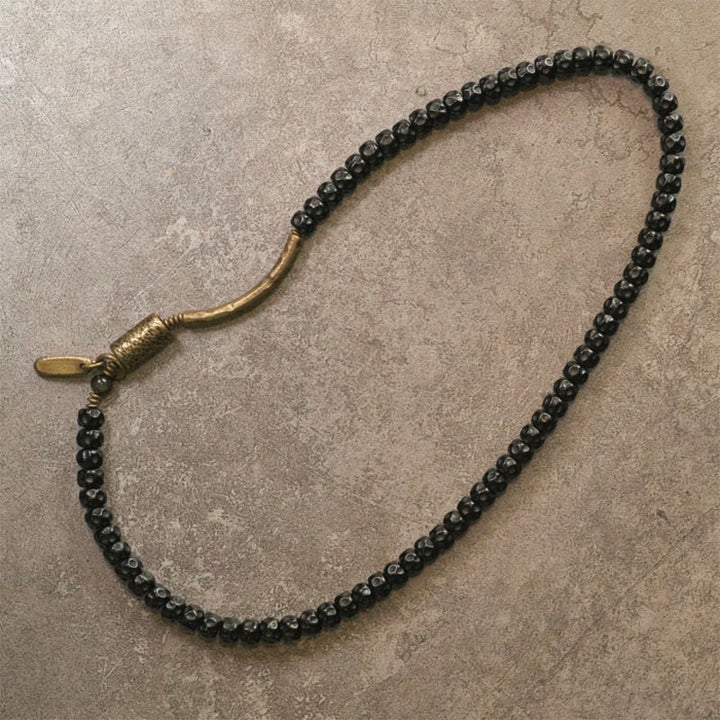 Pulsera de triple vuelta con Buddha Stones, concha de coco retro, latón y cobre. - image 12