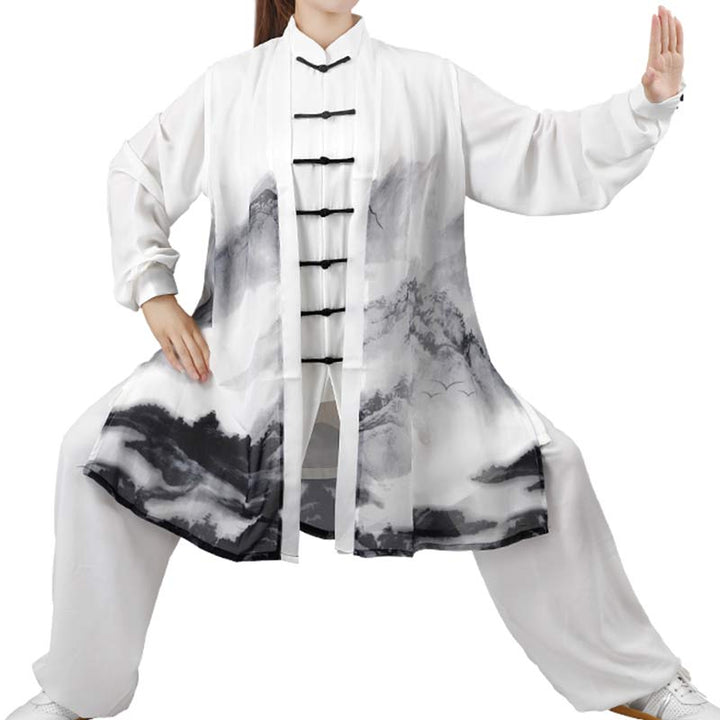 Conjunto de ropa Unisex para práctica de Tai Chi Qigong, pintura de tinta, meditación, oración espiritual, Zen, 3 uds. - image 13