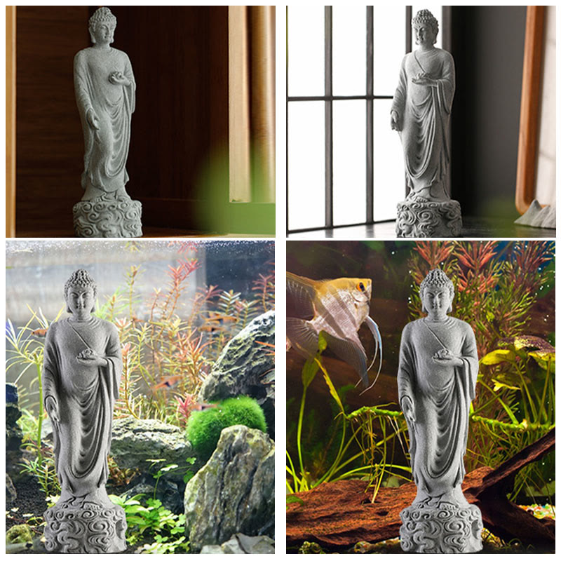 Buddha Stones Meditación Buda Nubes Auspiciosas Diseño Serenidad Decoración del Hogar - image 10