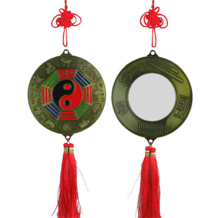 Feng Shui Bagua Mapa Chino Anudado Armonía Energía Mapa Espejo - Mapa Bagua redondo de 12,5 CM - image 8
