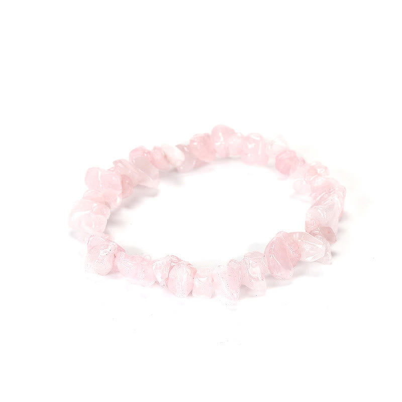 Pulsera calmante de calidez de piedra de cristal de forma irregular natural - image 3