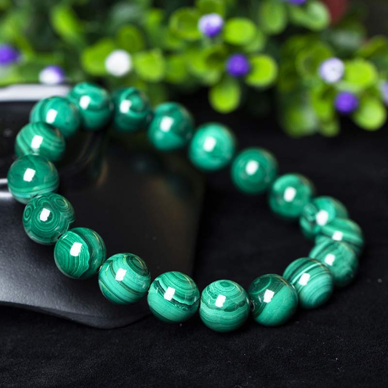Pulsera Calma Protección Malaquita Natural Buddha Stones