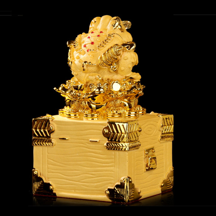 Buddha Stones Feng Shui, estatua de rana de dinero, decoración de riqueza y suerte