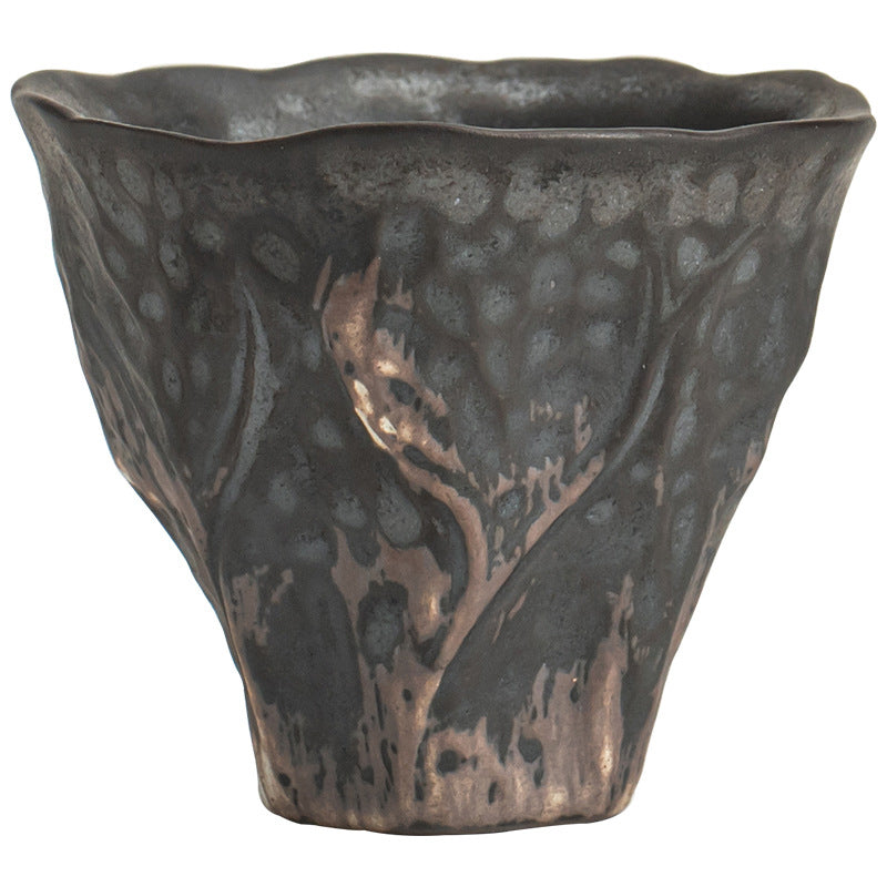 Taza de té de cerámica Zen con forma de flor de loto, Buddha Stones, taza de té de Kung Fu, 50ml