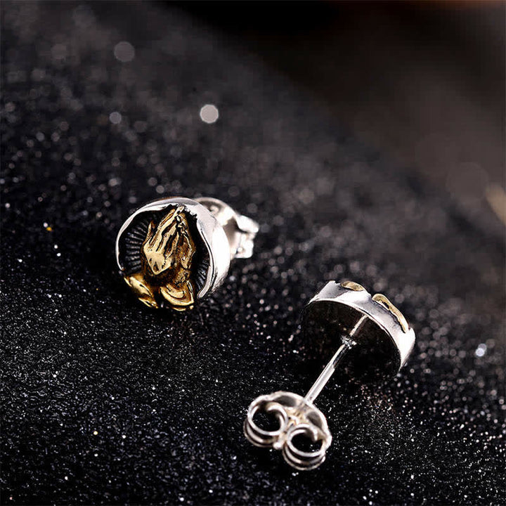 Pendientes de plata de ley 925 Namaste Igualdad - image 1