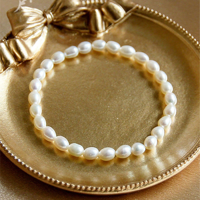 Pulsera con cuentas curativas de perlas naturales de Buddha Stones