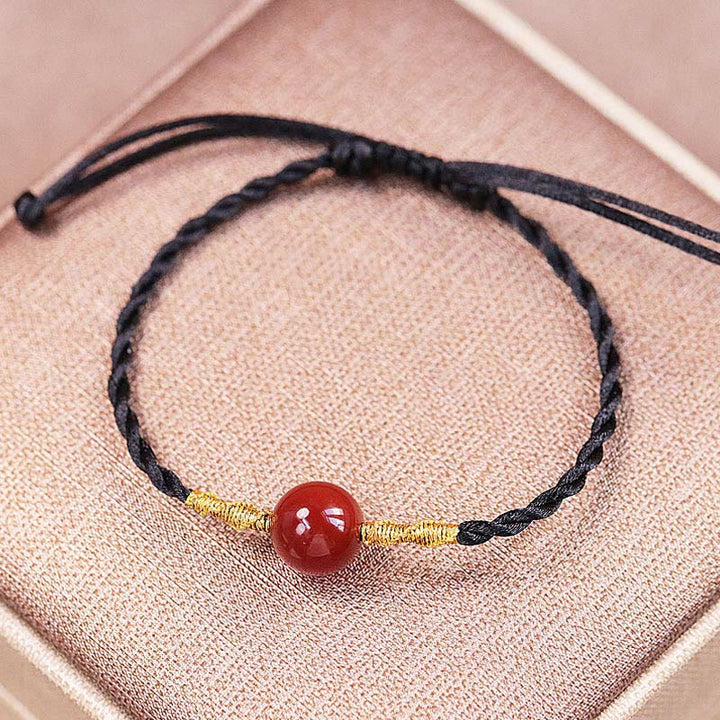 Buddha Stones, ágata roja Natural, Calcedonia, autoaceptación, cadena de confianza, pulsera, collar, colgante
