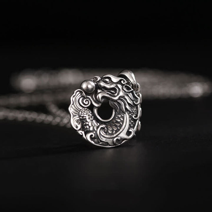 Colgante de collar de riqueza con hebilla de paz y dragón de pez Koi - image 9