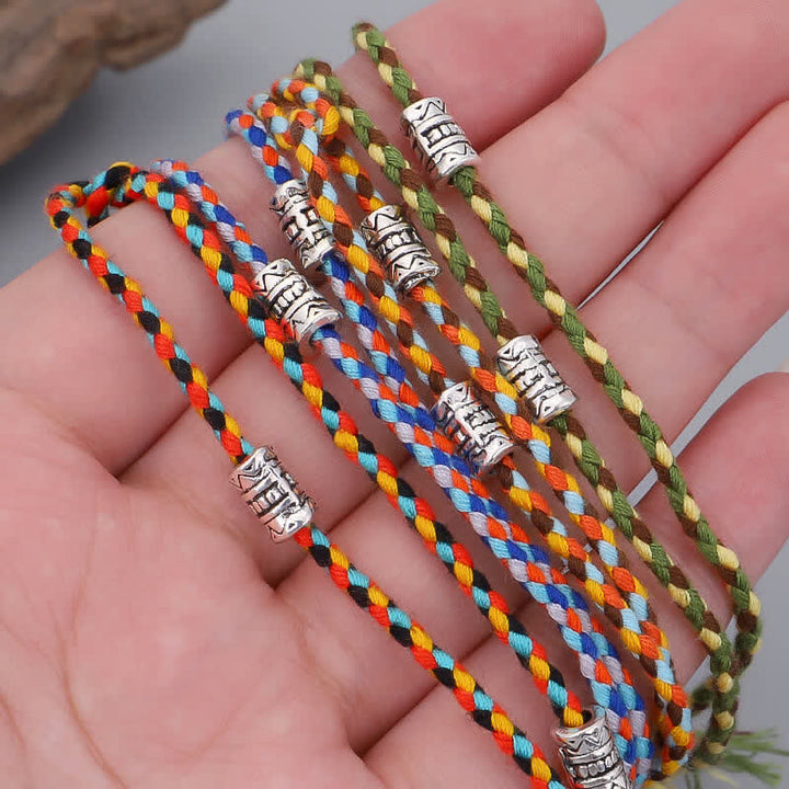 Pulsera de hilo Serenity con cabeza de Buddha Stones