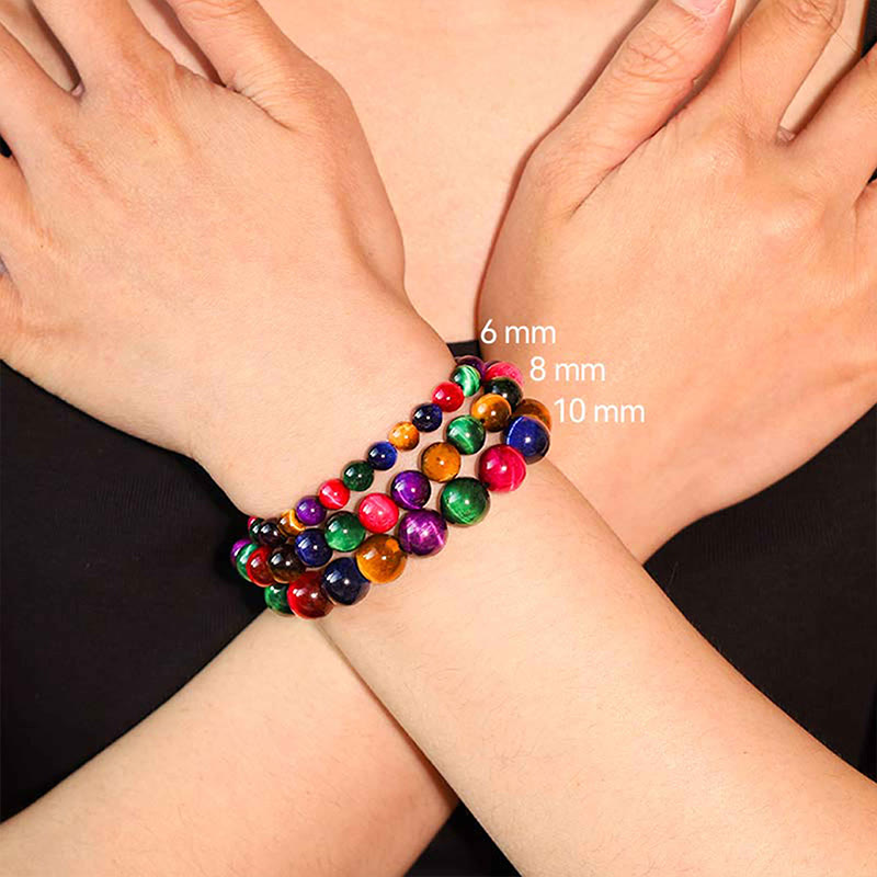Pulsera Resolve Courage con Ojo de Tigre y Buddha Stones