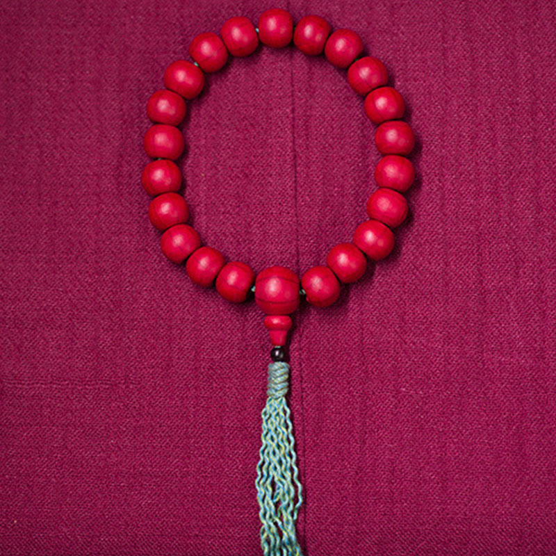 Buddha Stones Abelia Biflora Madera ahuyentando a los malos espíritus Muñeca Mala