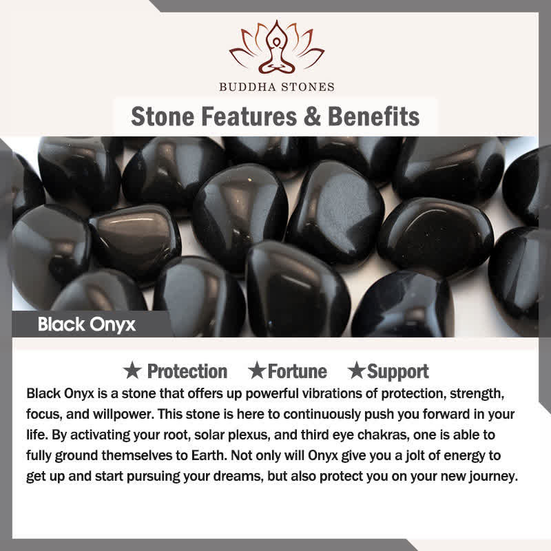 Buddha Stones tibetanas 108 cuentas de Mala ónix negro cuentas de ojo de tigre pulsera de protección Bagua de nueve palacios