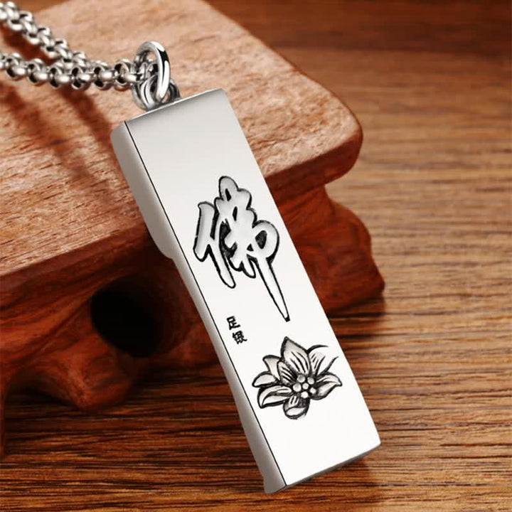 Collar con colgante de Buddha Stones, Tathagata, protección y fuerza, estilo vintage - image 1