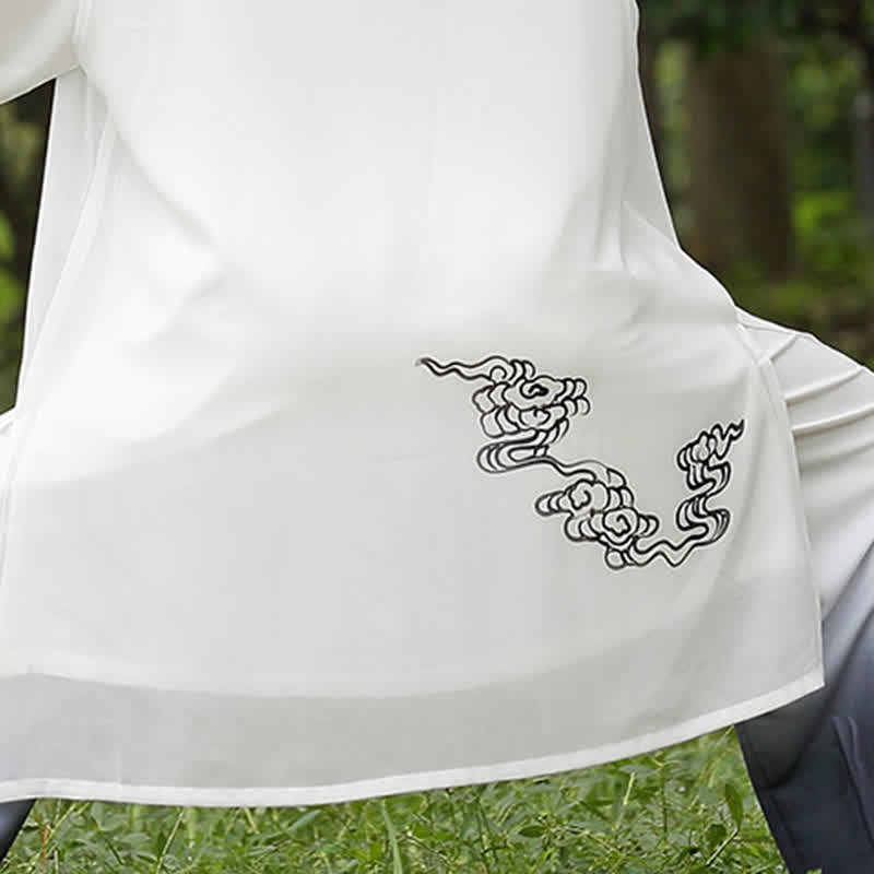 Conjunto de ropa para mujer con Buddha Stones, nubes auspiciosas, gradiente de meditación, oración, espiritualidad, zen, tai chi y qigong.