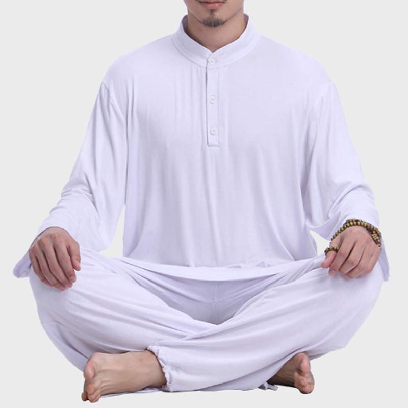 Conjunto de ropa para hombre, Buddha Stones , meditación, oración, Zen espiritual, Tai Chi, práctica de Yoga - image 15