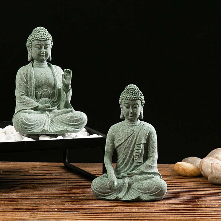 Estatua tibetana de meditación, contemplación, Buda, serenidad, compasión, decoración - image 3