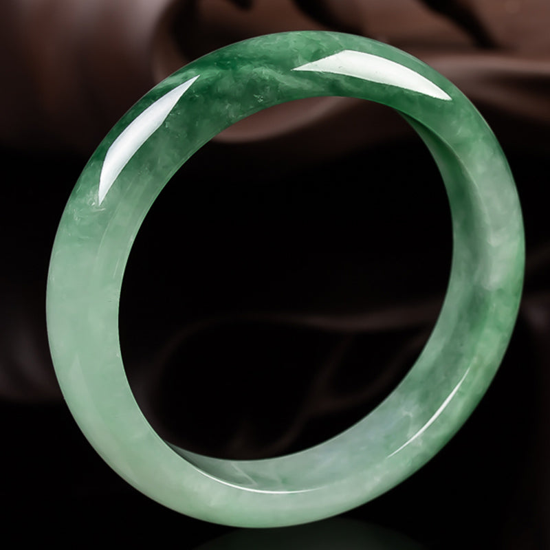 Brazalete de bendición de la fortuna de jade natural con Buddha Stones - image 1
