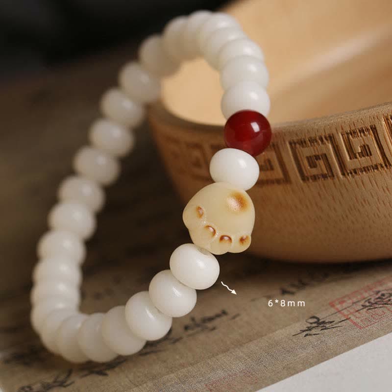 Pulsera de gato de la suerte con Buddha Stones , semillas naturales de Bodhi - image 2