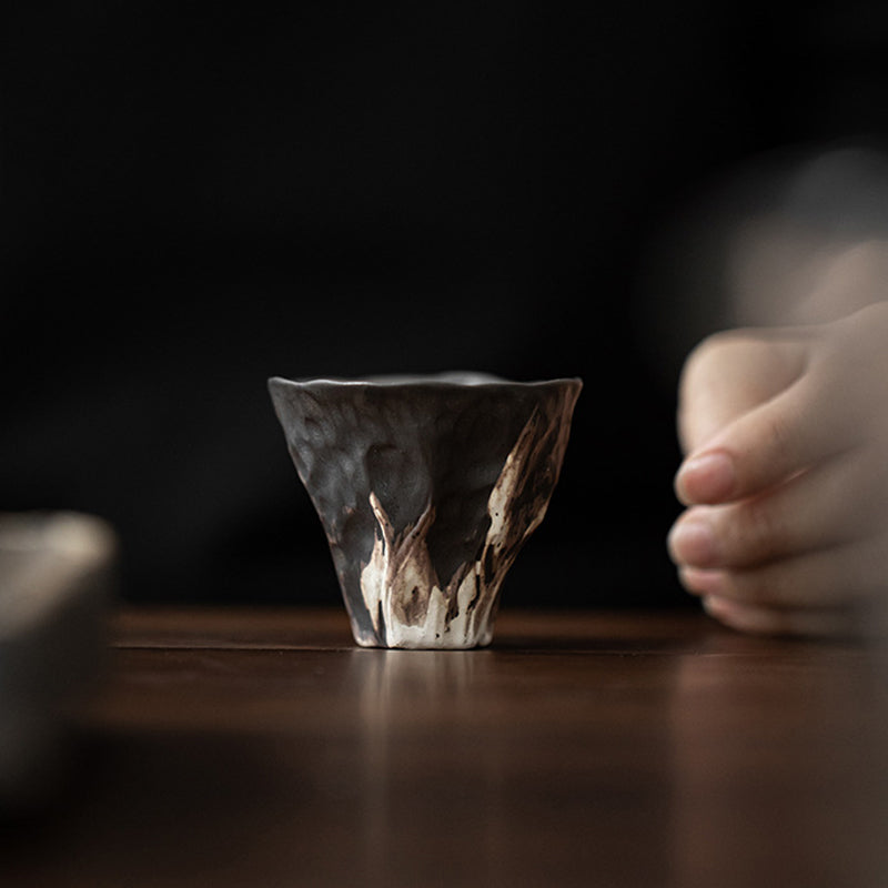 Taza de té de cerámica Zen con forma de flor de loto, Buddha Stones, taza de té de Kung Fu, 50ml