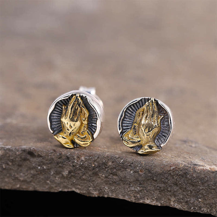 Pendientes de plata de ley 925 Namaste Igualdad
