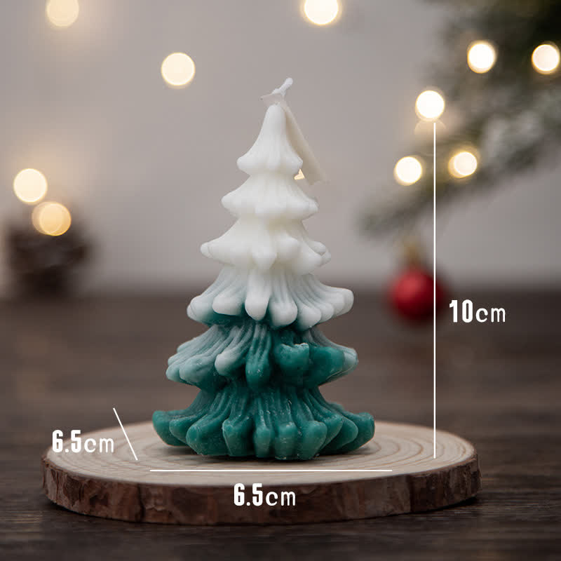 Regalo de vela de cera de soja perfumado árbol de Navidad para amigos de la familia