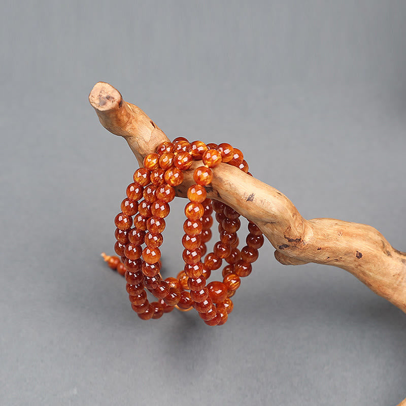 Buddha Stones Sauce De Mar Dorado Éxito Pulsera Positiva Mala