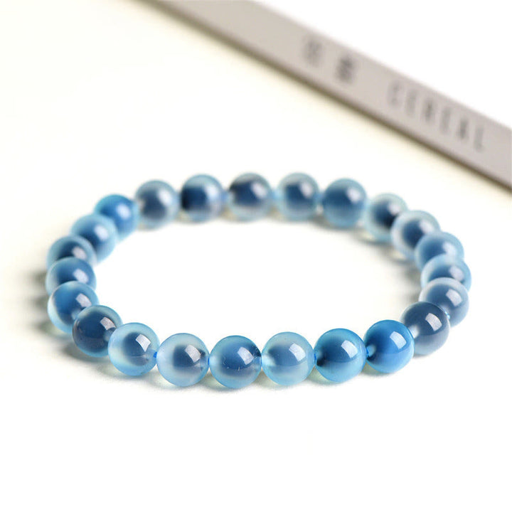 Pulsera de cuentas de fuerza de armonía de ágata de caramelo colorida natural de Buddha Stones