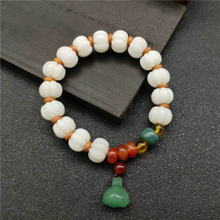 Pulsera de armonía Bodhi de ágata de semilla de Bodhi natural