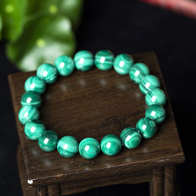 Pulsera Calma Protección Malaquita Natural Buddha Stones