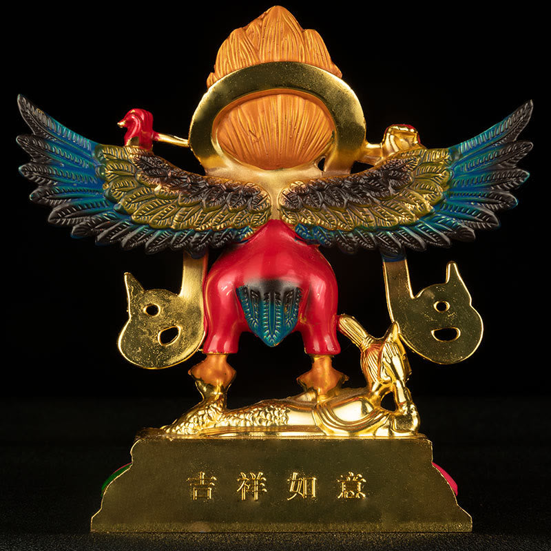 La aleación del pájaro del Tíbet Garuda mantiene los malos espíritus lejos la decoración del hogar - image 3