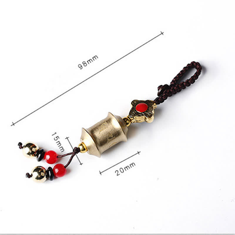 Llavero con rueda de oración Feng Shui Yin Yang Bagua Wenchang Pen Pagoda