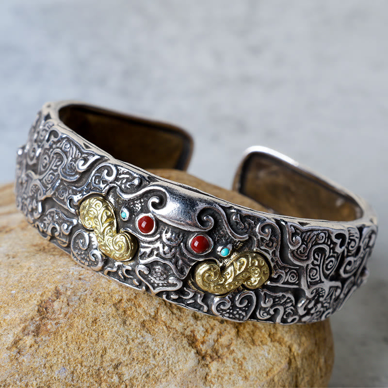 Pulsera de bendición PiXiu con grabado FengShui de Buddha Stones