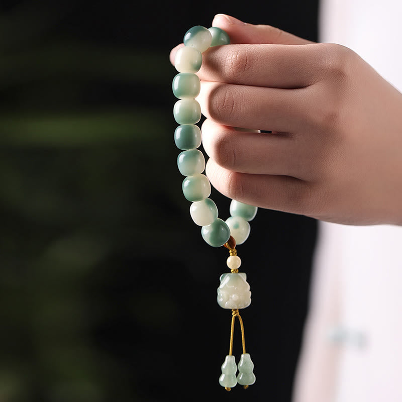 Pulsera de la paz con Buddha Stones, semillas de Bodhi, zorro de nueve colas, garra de gato, piña y garra - image 10