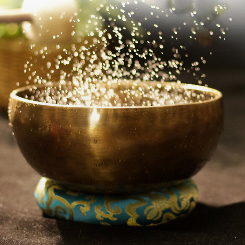 Cuenco de sonido tibetano hecho a mano para curación y meditación, juego de cuencos cantores de energía positiva