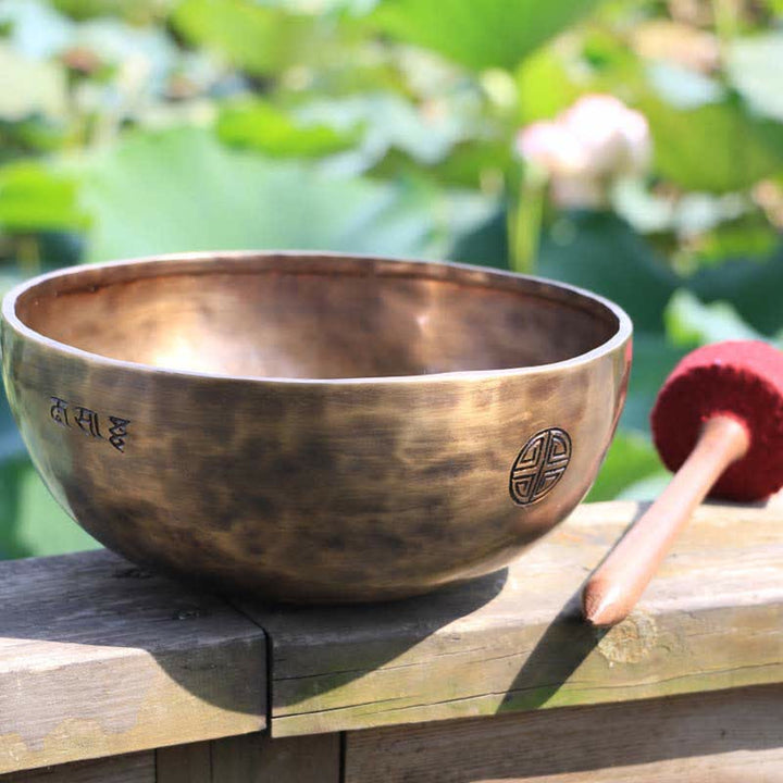 Cuenco tibetano Lunar Rainbow Full Moon hecho a mano para curación y meditación, juego de cuencos con sonido de energía positiva